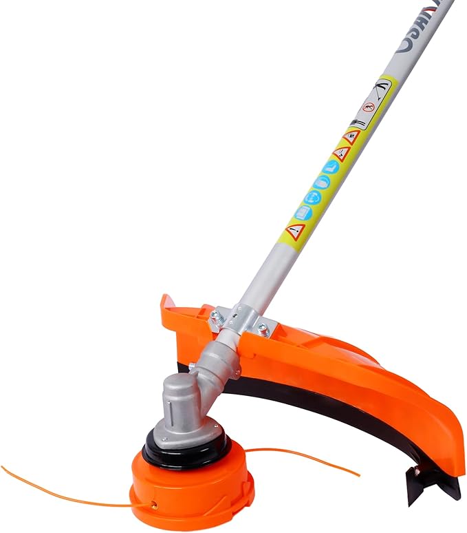 52cc 2-Cycle Weed Wacker Gas Powered, 2-in-1 Gas String Trimmer/Edger, 3T Brush Cutter 10", Gas Weed Trimmer for Lawn Care, 18" Cutting Path Grass Trimmer, Weed Eater Grass Trimmer for Lawn Care