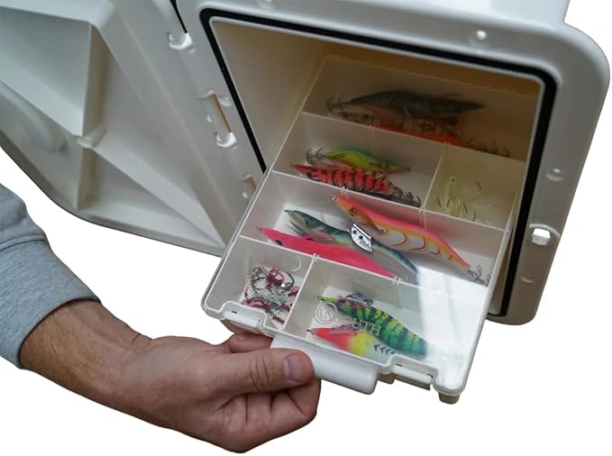Oceansouth Hatch Tackle Tray Storage Box (with 3 Large Tackle Boxes)