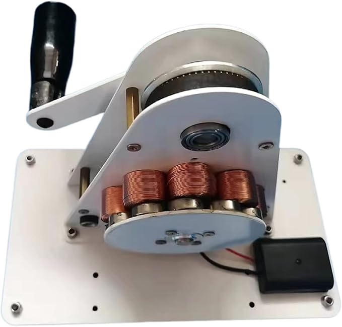 Hand Generator, Hand-Cranked Emergency USB Charging, 12V Permanent Magnet Small Power Generation, Outdoor Multifunction Manual Crank