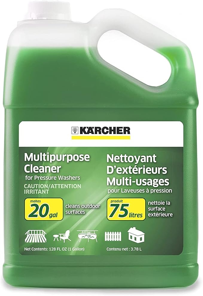 Greenworks 1600 PSI (1.2 GPM) Electric Pressure Washer & Kärcher - Pressure Washer Multi-Purpose Cleaning Soap Concentrate – for All Outdoor Surfaces – 1 Gallon