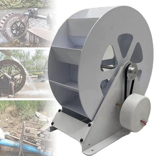 Water Turbine Generator, Hydroelectric Power Generation, Low-Speed Disc-Type Waterwheel for Outdoor Use, Renewable Energy Source for Clean Power