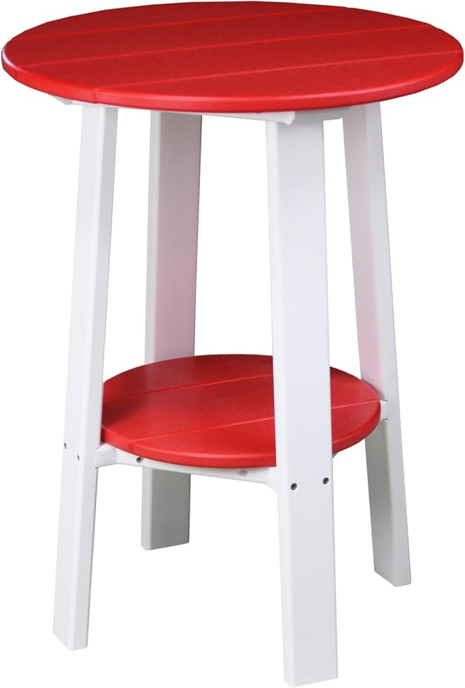 LuxCraft Deluxe End Table 28" Red/White
