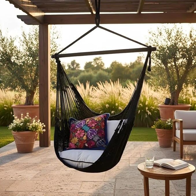 Sitting Hammock (Black, Cotton)