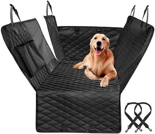 Dog Car Seat Cover for Mercedes-Benz GL SUV (X166) 2012 2013 2014 2015 2016, Foldable Back Seat Extender, Hair-Resistant, Anti-Scratch, Travel Hammock Bed with Mesh Window Storage Accessories