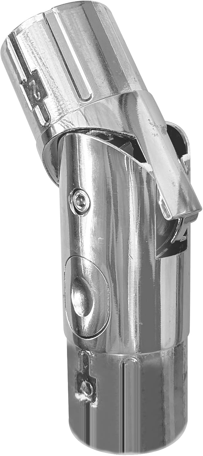 Patio Umbrella Accessories, Outdoor Umbrella Replacement Parts, Push-Button Tilt Adjustment for Garden Umbrellas, Silver (1.9inch)