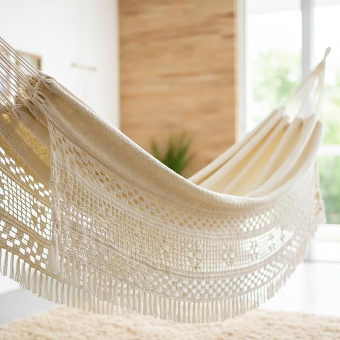 Special Oyster Double Hammock - Handcrafted in Brazil (Bege)