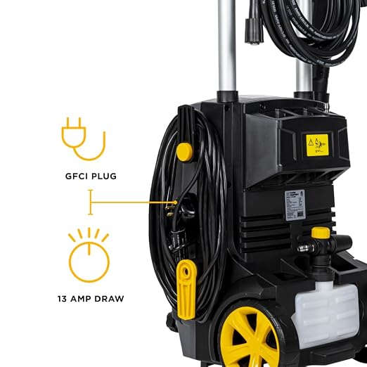 BE Power Equipment 2000 PSI 1.7 GPM Cold Water Corded Electric Pressure Washer