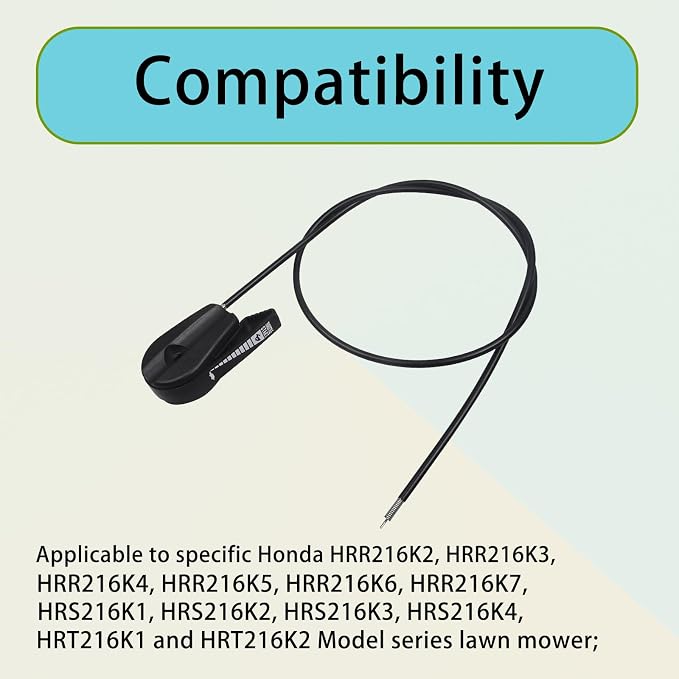 17850-VG3-D01 Mower Throttle Lever Cable for HRR216, HRS216, HRT216, HRZ216