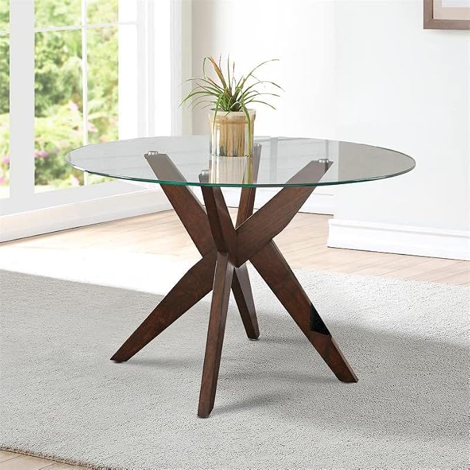 12-Inch Round Tempered Glass Table Top, 3/8” Thick, Flat Polished Edge, Durable Glass for Dining, Coffee, and Office Tables