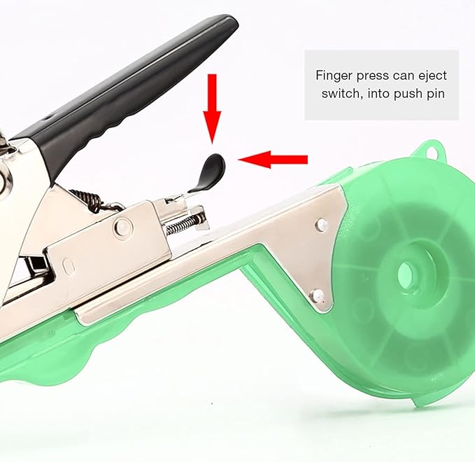TOGETDREAM Plant Tying Machine Gardening Plant Vine Tying Tool with 20 Rolls of Tapes+10000pcs Staples, for Vegetable Grape Cucumber Tomato Flower and Pepper