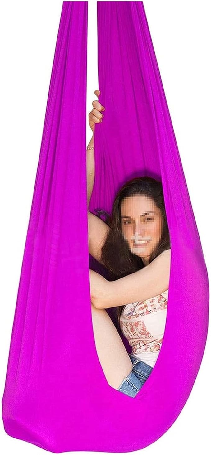 Adults Therapy Sensory Swing Hammock for Autism, with Hardware Adjustable Snuggle Cuddle Hammock Chair Has Calming Effect On Children with Special Needs