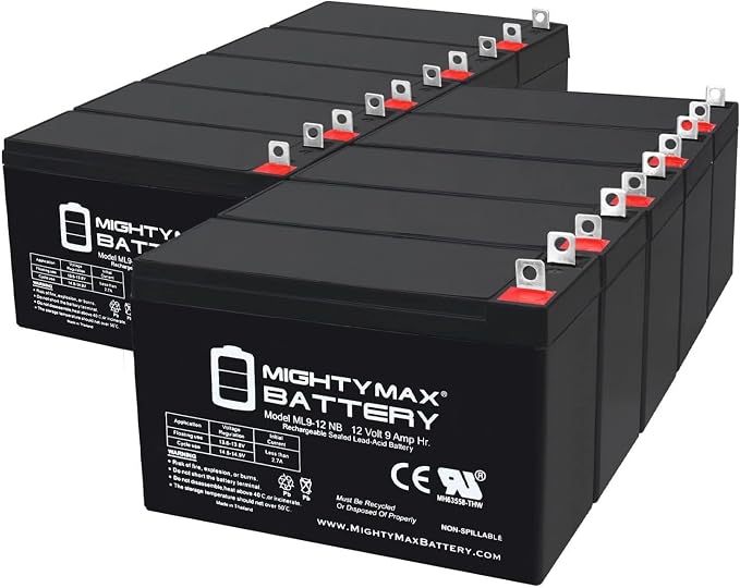 Mighty Max Battery 12V 9AH SLA Replacement Battery for DeWalt 7000W Portable Generator - 10 Pack