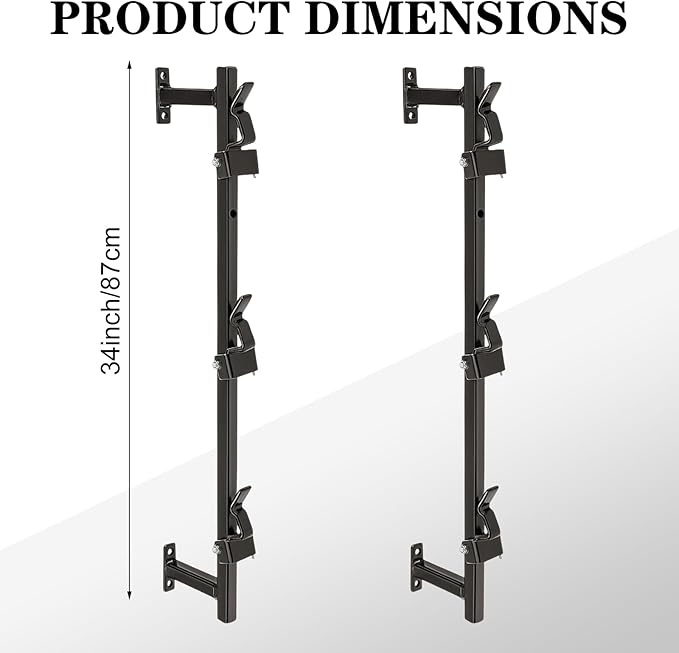 Weed Eater Rack Trimmer Racks for Enclosed Trailers 3 Place Landscape Trimmer Edger Locking Holder for Enclosed Trailers & Walls Steel Landscape Truck Holder Lawn Equipment Accessories