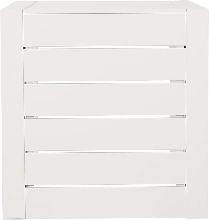 Christopher Knight Home Jesse Coral Outdoor Modern Aluminum C-Shaped End Table, White
