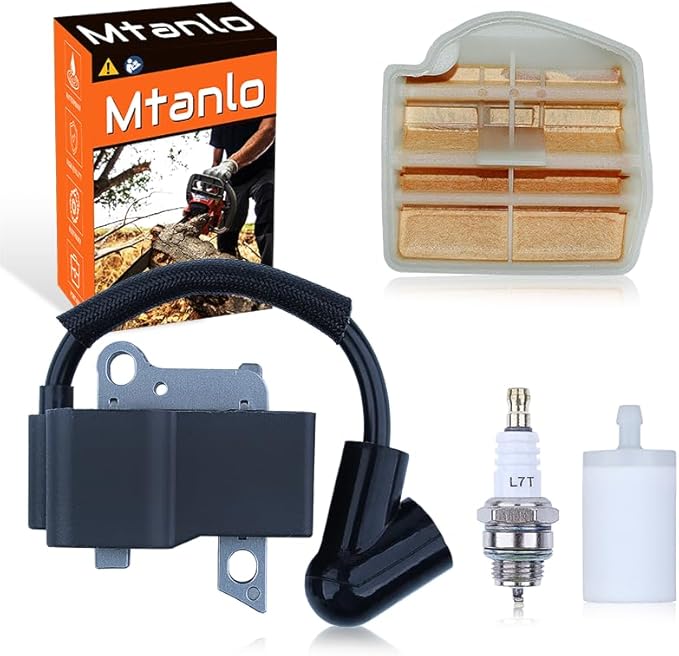 Ignition Coil Air Fuel Filter For Husqvarna 445 450 445e 450e Chainsaw 573935702, Ignition Coil, Air Filter, Fuel Filter, Spark Plug