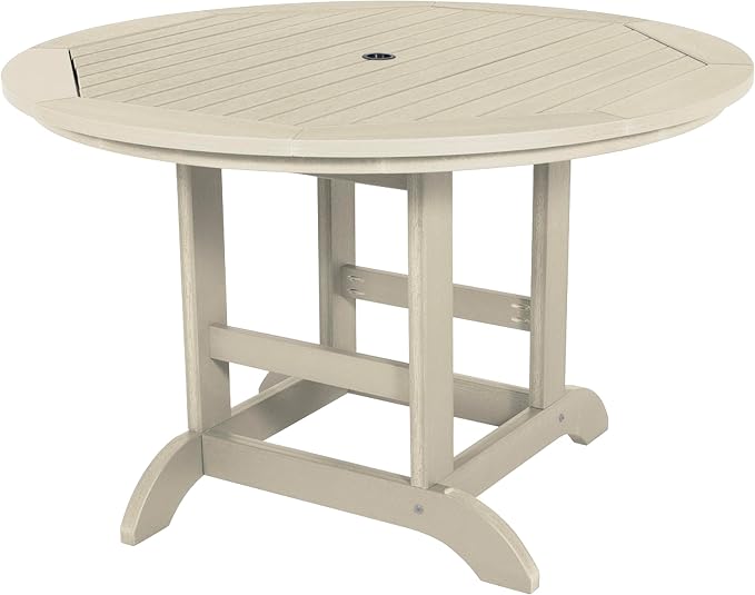 highwood Adirondack 48" Round Dining Table, Whitewash