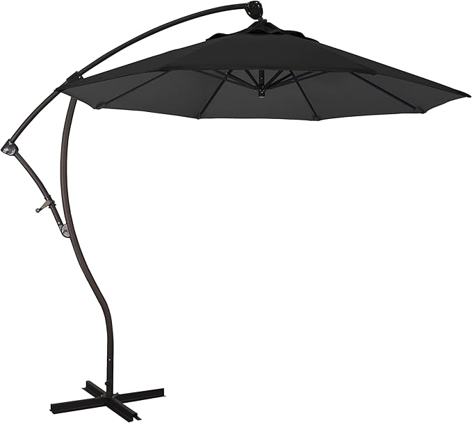 California Umbrella 9-Foot Offset Cantilever Patio Umbrella Infinite Tilt