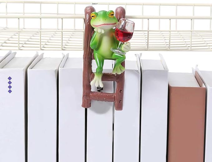 Miniature Frog Figurines Plant Decorations for Pots, Cute Frog Garden Decor Gifts Women Outdoor Frog Statue Funny Planter Hugger for Yard,Flower,Lawn Ornament,2.12"x2.92"x5.24