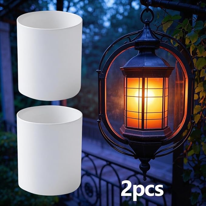 2pcs Acrylic Lens Globe 3.75" x 3.3" for 3 Tier Pagoda Metal Low Voltage Path Lights Replacement for Malibu Landscape Lighting CL191,8301-9200-01 or 1301-9200-80