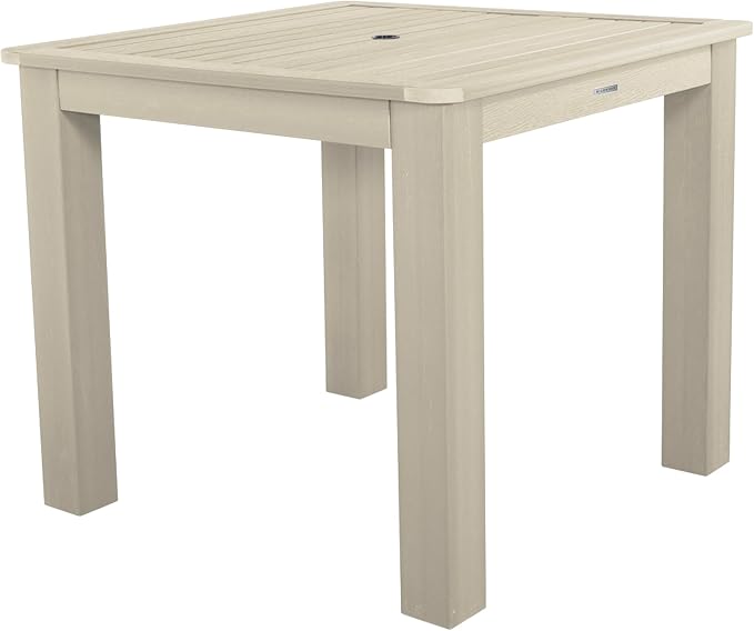 highwood 5-Piece Weatherly Square Counter Height Dining Set, 42 by 42-Inch, Whitewash (AD-CNW44-WAE)
