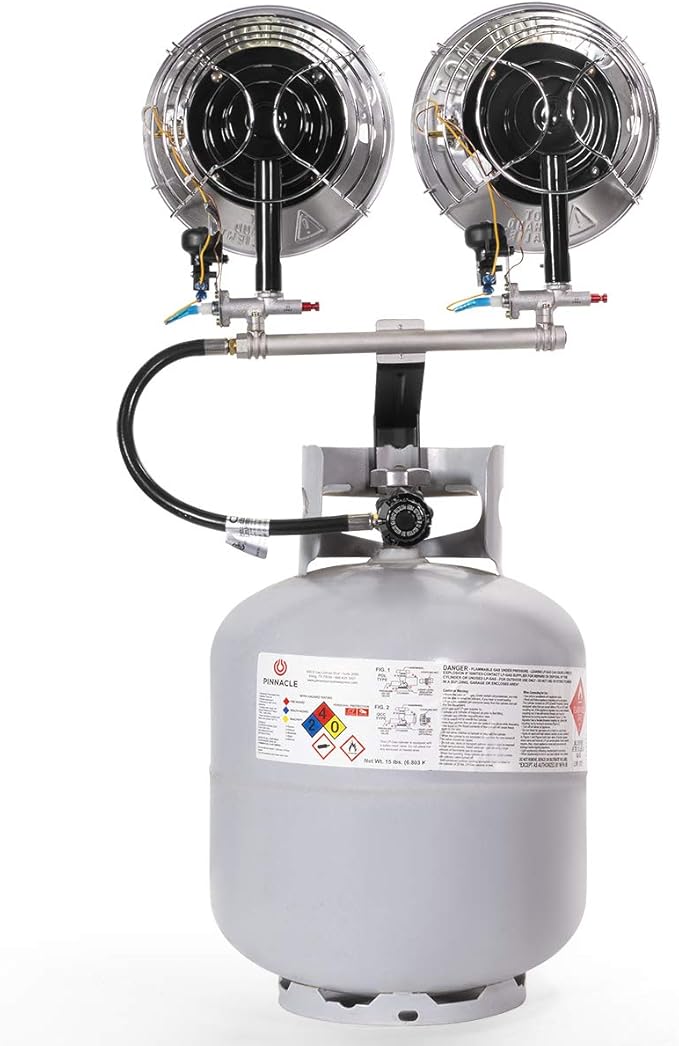 XtremepowerUS 30,000 BTU Propane Tank Top Heat Infrared Heater Burner Propane Heater LPG Use for Camping, Patios, Jobsite Backyard and More
