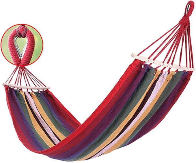 MaGiLL Hammock Outdoor Anti-Rollover Children Adult Sleeping Home Student Dormitory Balcony Park Swing Hammock (Color : B, Size : 200 * 80cm) (B 200 * 80cm)