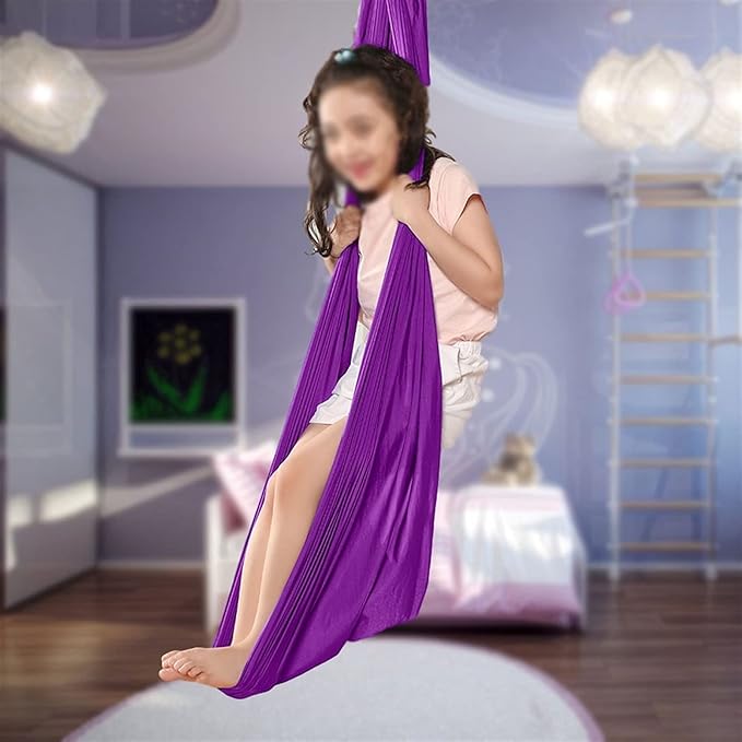 Adjustable Indoor Therapy Swing for Kids with Special Need Snuggle Hammock Great for Autism, ADHD, and SPD - Cuddle Has A Calming Effect On Children Sensory