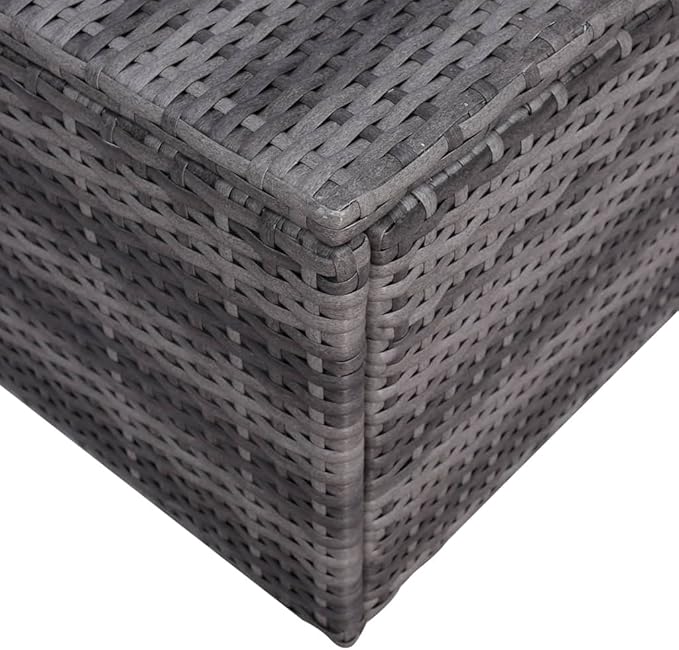 Patio Lounge Set with Cushions,Outdoor Tables and Chairs,Outdoor Furniture Sets,Patio Conversation Sets,for Garden,Deck,Backyard,7 Piece Poly Rattan Gray