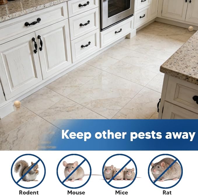 Rodent Repellent Indoor, Mice Repellent Indoor, Peppermint Mouse Repellent Outdoor, Rat Repellent, Keep Mice/Rats/Rodents Away from House, Garage, Car Engine, Safe for Kids and Pets – 10 Packs