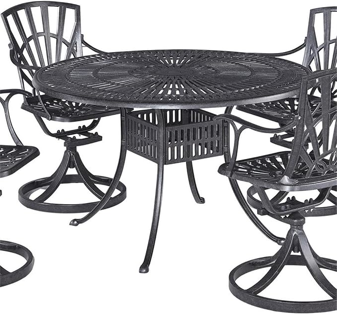 Homestyles 6660-32 Outdoor Dining Table, 48", Grey