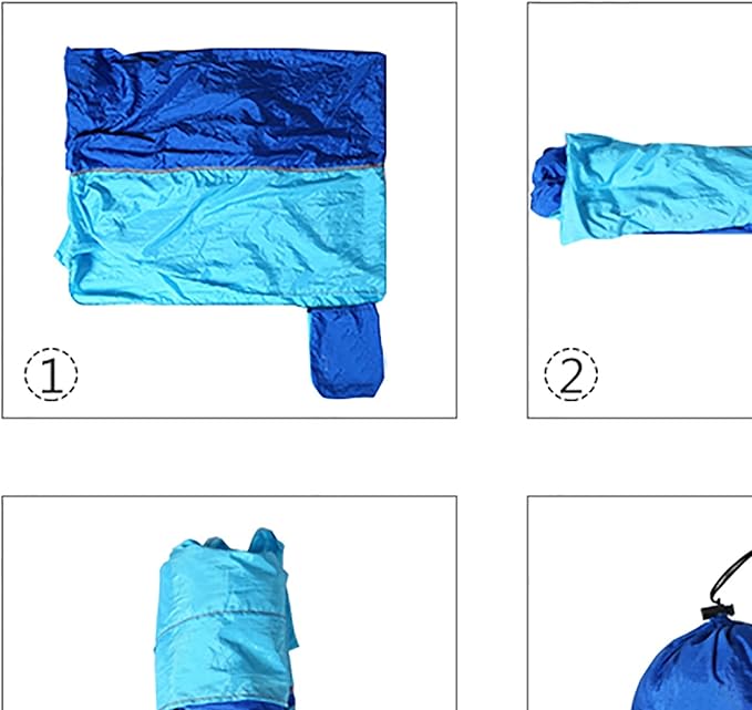 Camping Hammock, Portable Camping Hammock with Straps and Carabiner, Lightweight Parachute Hammocks Camping Accessories(A)