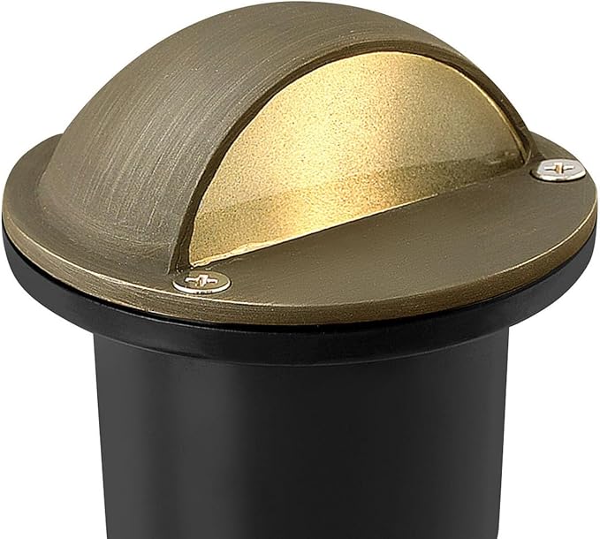 Hinkley Hardy Island 16707MZ Eyebrow LED Well Light, Includes Wiring Kit and Anti-Corrosion PVC Burial Sleeve, Matte Bronze