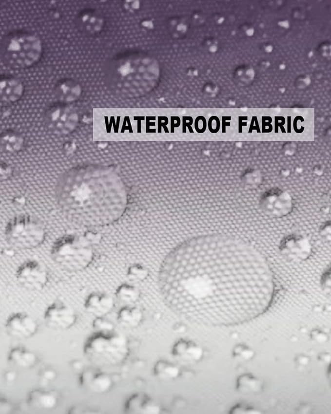 Outdoor Waterproof Throw Pillow Covers Set of 2 Purple Grey Ombre Pillowcases 16x16 Inches Gradient Gradual Color Patio Decorative Pillows Cushion Case Patio Pillows for Couch Bed Chair Garden