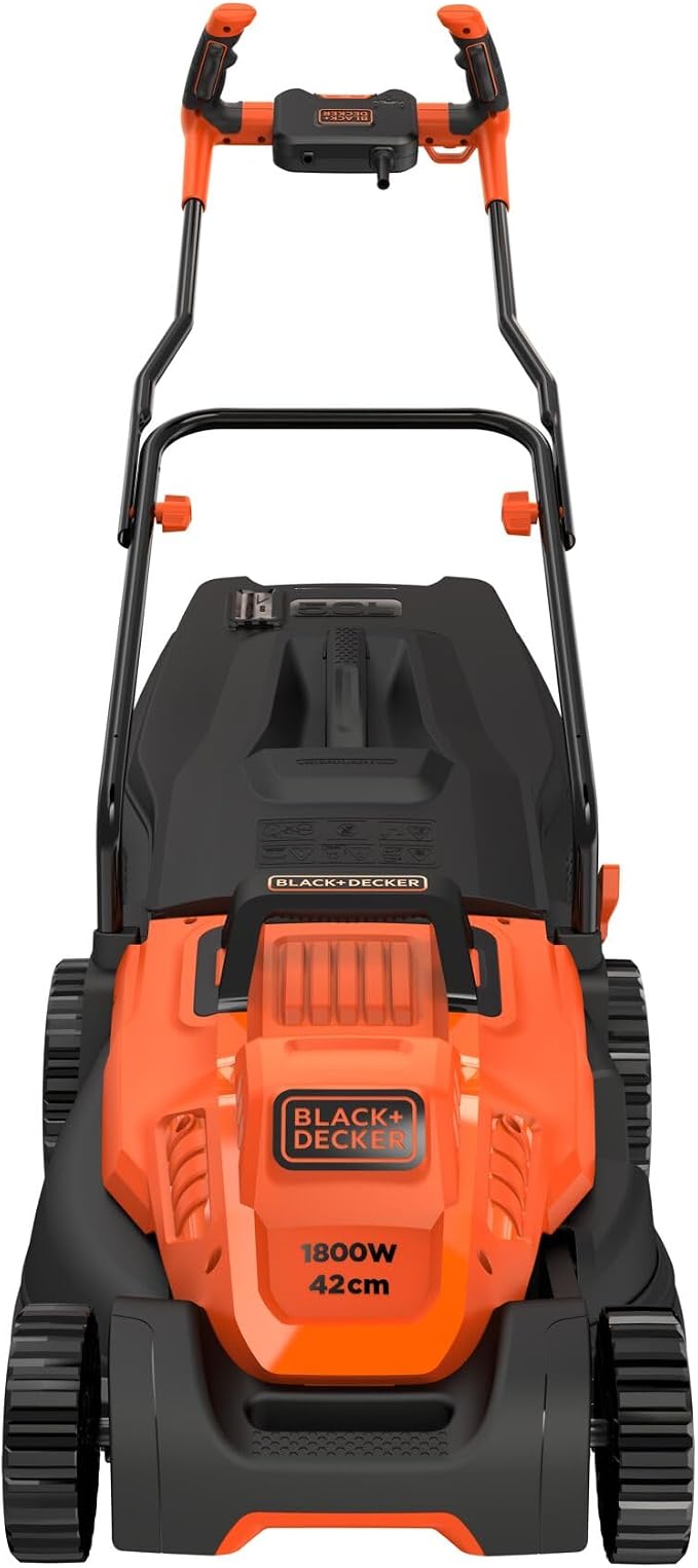 BLACK+DECKER Wired Trimmer - 6 adjustable heights, orange, BEMW481BH-QS