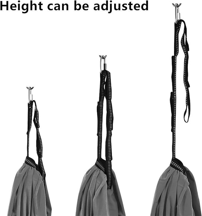 Sensory Swing for Kids with Autism ADHD and Aspergers, Indoor & Outdoor Adjustable Therapy Swing Hammock Has A Calming Effect On Children (Color : Rose red, Size : 150x280cm/59x110in)
