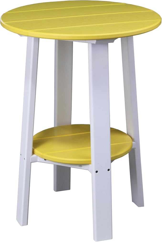 LuxCraft Deluxe End Table 28" Yellow/White