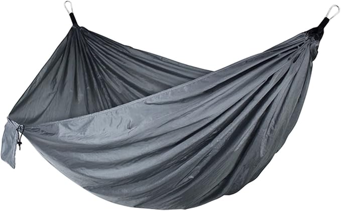 NOBRIM Camping Hammock Anti-Tear Durable Hammock Double Portable Safety Parachute Hammock with 2 Tree Straps for Adventure Travel Kit