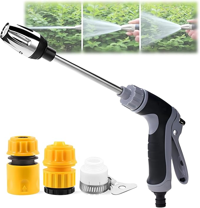 Pressure Washer 15x More Powerful Than Hoses,Washer Gun Upgraded Handheld High Pressure Washer with 360 Rotating for Three Spray Modes with Foam Pot, Effortless Dirt & Stain Removal