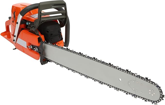 72CC 2-Stroke 24” Chainsaw, Portable Gas Powered Chain Saws, Handed Petrol Woodcutting Saw Gasoline Chain Saw for Cutting Tree Wood with Tool Kit Chainsaw in Garden Farm
