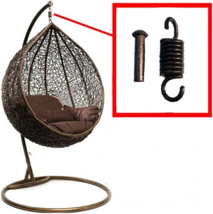 Hammock Chair Ultimate Hanging Kit-500 LB Capacity Hammock Spring and Plug for Hanging Basket Chairs Hammock and Porch Swings