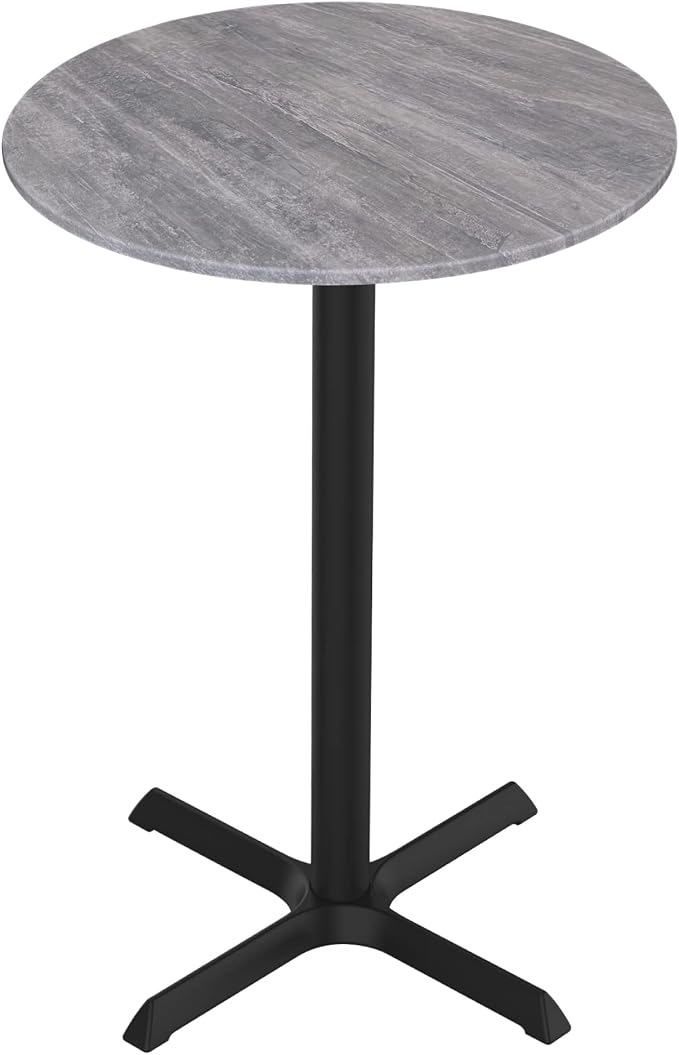 HBS 36" Tall OD211 Indoor/Outdoor All-Season Table with 36" Diameter Greystone Top