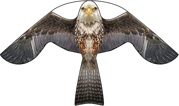 Birds Scaring Hawk Flying Kite Professional Pigeon Scarer only Kite(Brown-Grey)