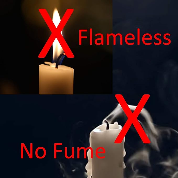 CANDLE CHOICE Battery Operated Flameless Tea Lights Votives Realistic Flickering Fake Electric LED Tealight Candles Set for Halloween Christmas Party Wedding Decorations Batteries Included 6 Pack