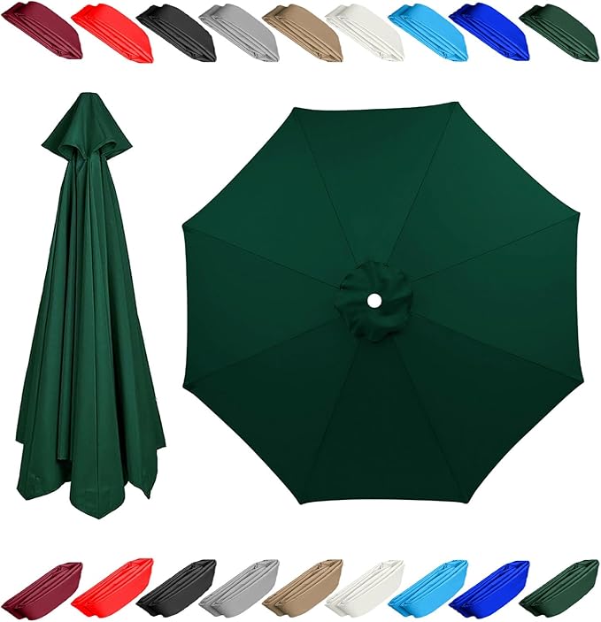 11.5ft 13 ft 8 rib umbrella replacement canopy patio umbrella fabric replacement Outdoor Umbrella Polyester Top
