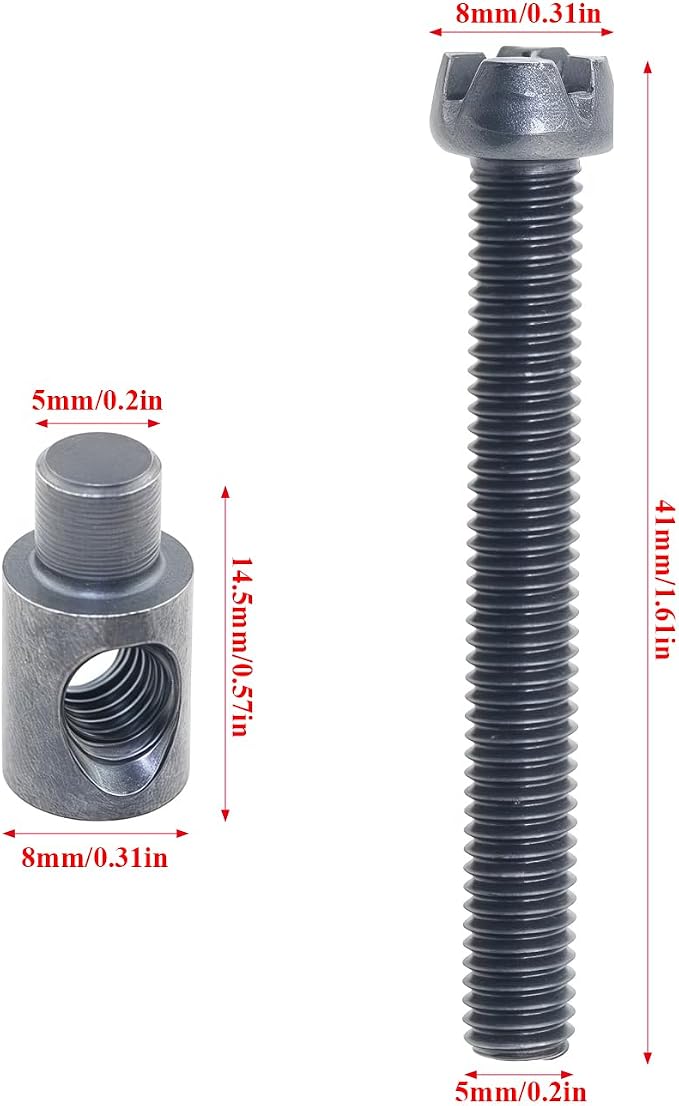 5PCS Chain Bar Tensioner Adjuster Metal Electric Chain Saw 405 5016 6018 Universal Adjustment Screws and Nuts Power Tool Accessories