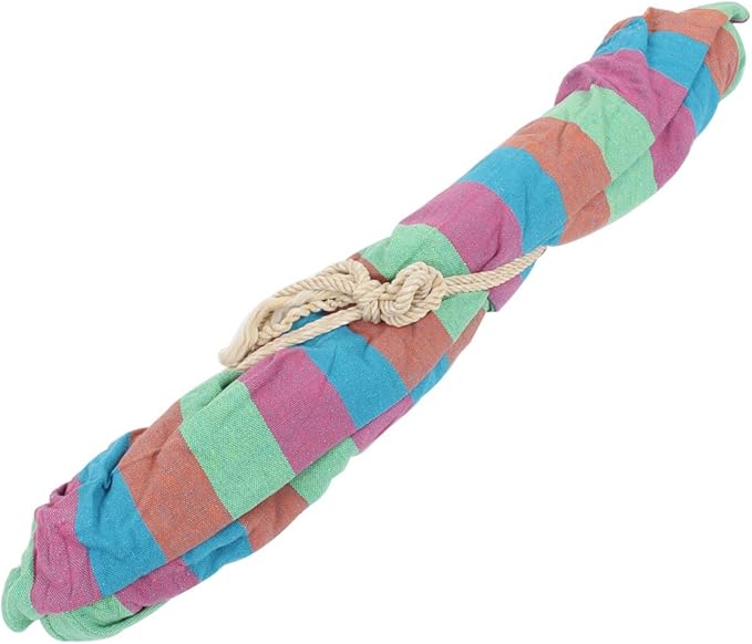 Canvas Outdoor Camping Leisure Hanging Sleeping Bed Hammock 190X80cm Colorful (id: ae1 4e0 41a 952 8bd