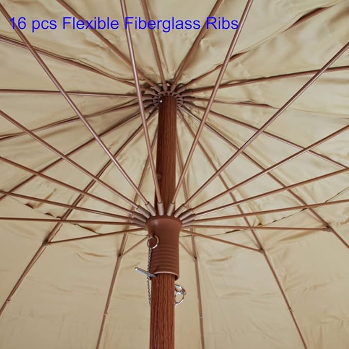 Hula Thatched Tiki Umbrella Tropical Palapa Raffia Tiki Hut Hawaiian Patio Umbrella with Fringe Boho Parasol 6' 8' & 9' Options