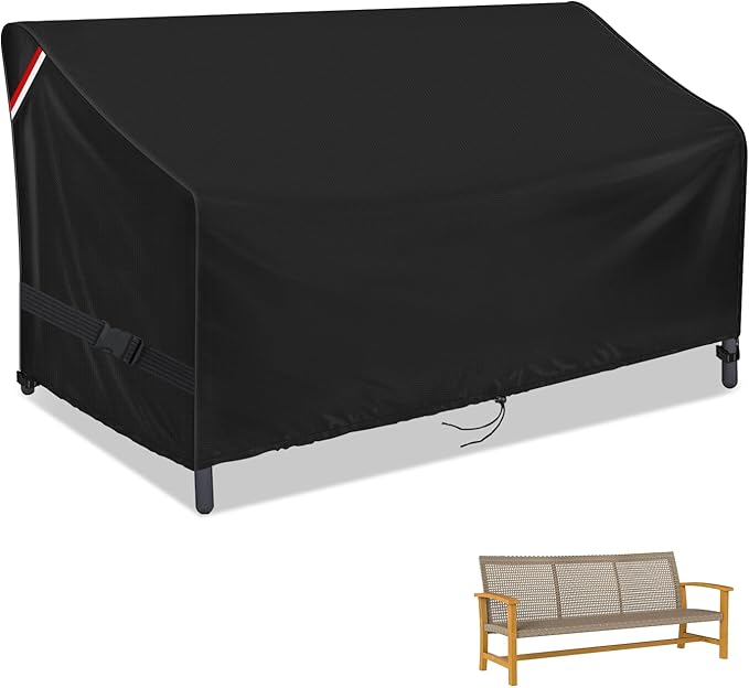 Outdoor Sofa Cover, 72 Inch Waterproof 3-Seater Bench Covers for Patio Loveseat, Couch, Glider, Heavy Duty Outside Furniture Couch Cover - 72" L x 34" W x 32" H