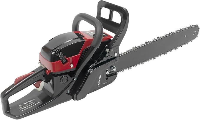 20 Inch Gasoline Chainsaw,58CC 2-Stroke Gas Powered Chain Saw Single Cylinder,2 Cycle Engine, Self-reset Pull Start Chain Saws For Wood Cutting,Forest Felling,Tree Pruning,And Shrub Pruning