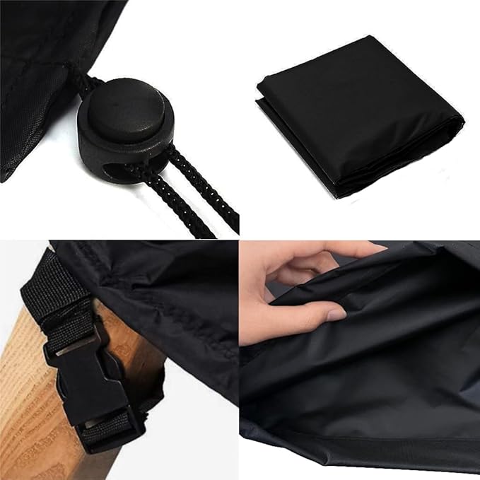 Patio Furniture Covers,Outdoor Furniture Cover Waterproof,Patio Furniture Set Covers for 4 Piece Outdoor Conversation Set,Patio Covers Set X-Large (Black)